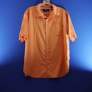 Nat Nast 70/30 Silk/Cotton Short Sleeve Shirt Bellini Large American Fit